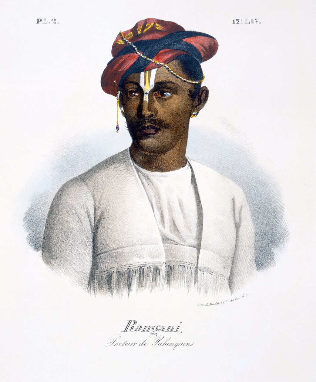 Rangani, bir çöp taşıyıcısı, 1827-35 by M.E. Burnouf
