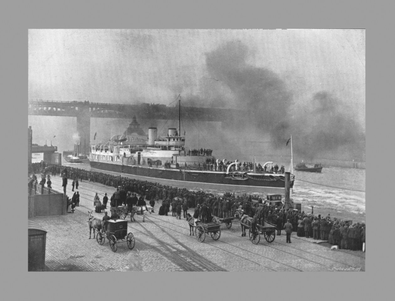 HMS Victoria, Newcastle-On-Tyne'de, c1887 by M. Aunty