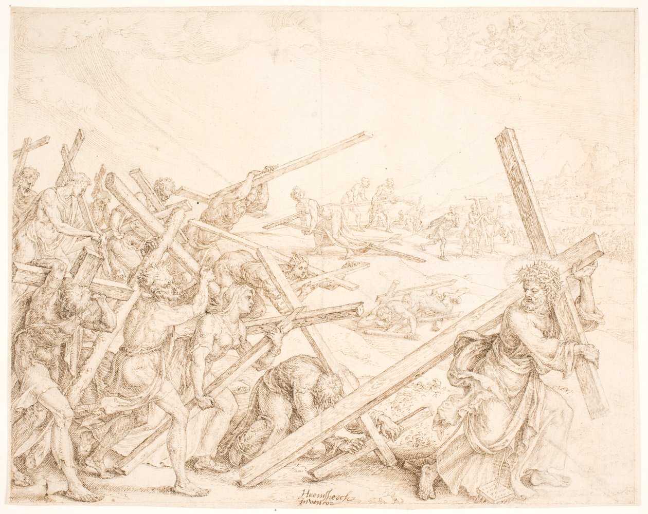 Fiat voluntas tua (istediğini yap) by Maarten van Heemskerck