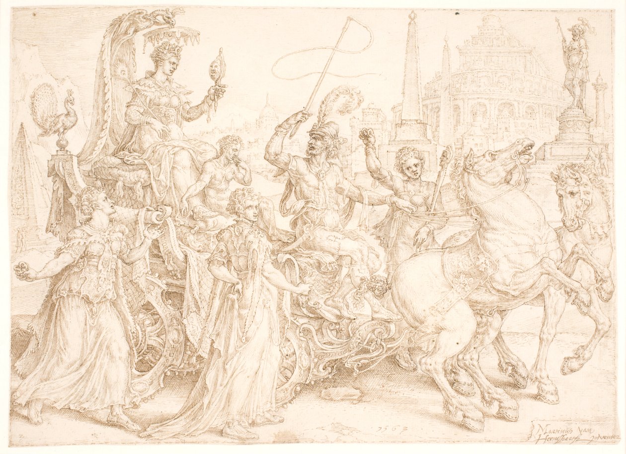 Zafer Arabası. gurur (gurur) by Maarten van Heemskerck