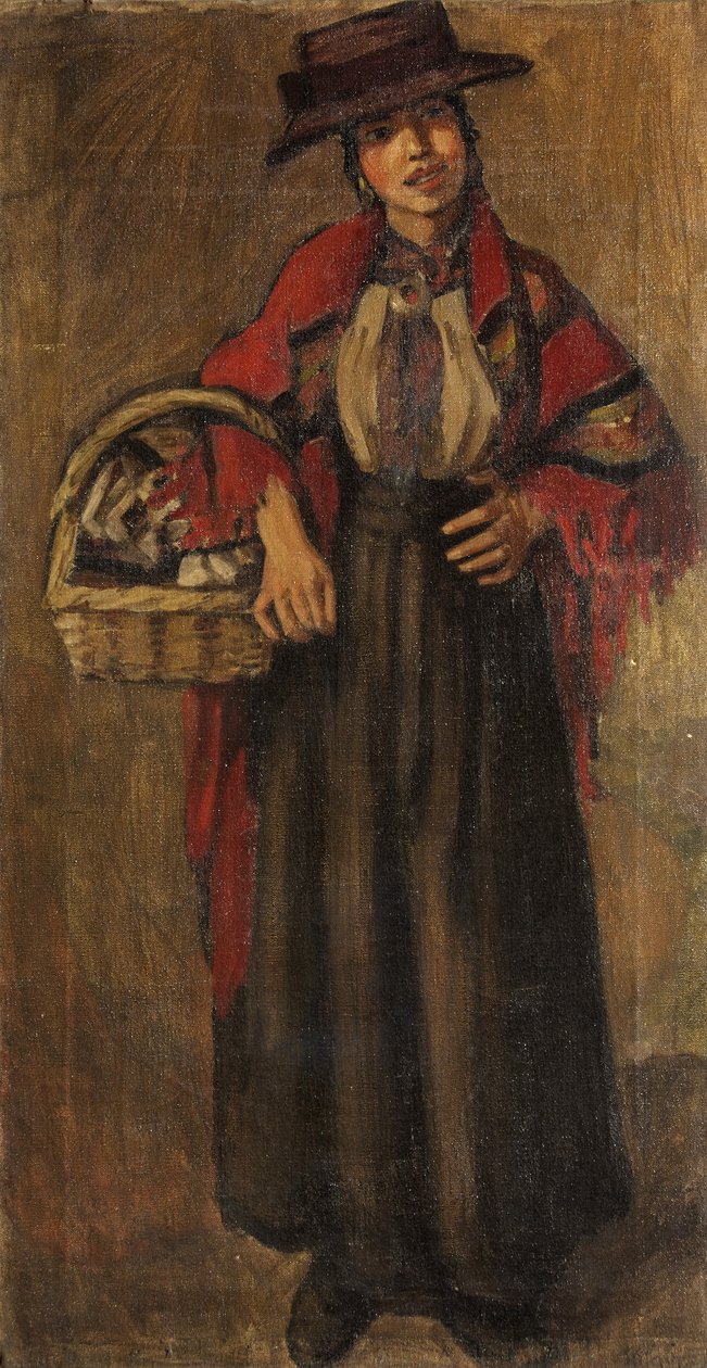 Çingene (tuval üzerine yağlı boya) by Mabel F. Layng