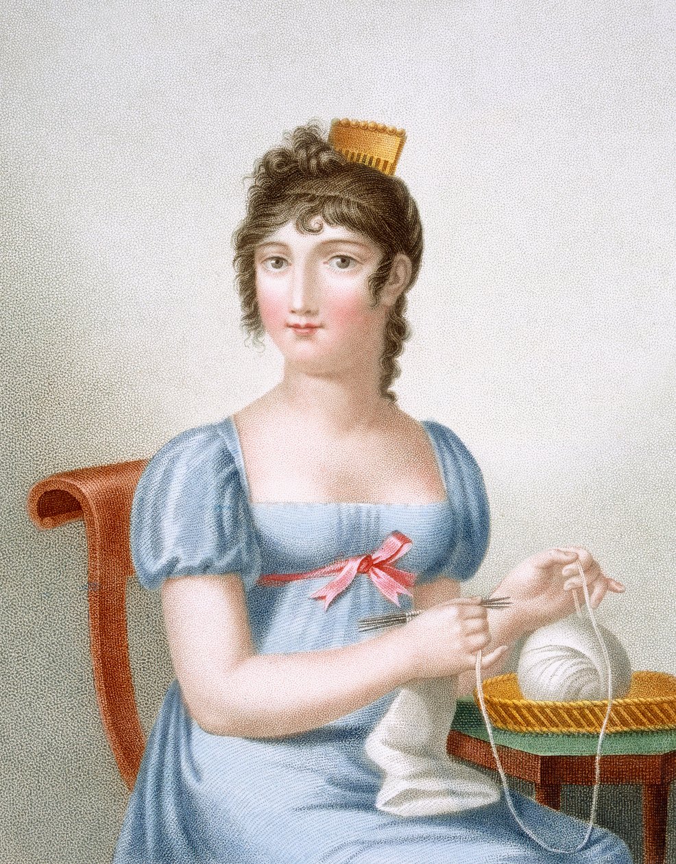 Örücü, Duthe tarafından gravür, c.1816 by Madame G. Busset Dubruste