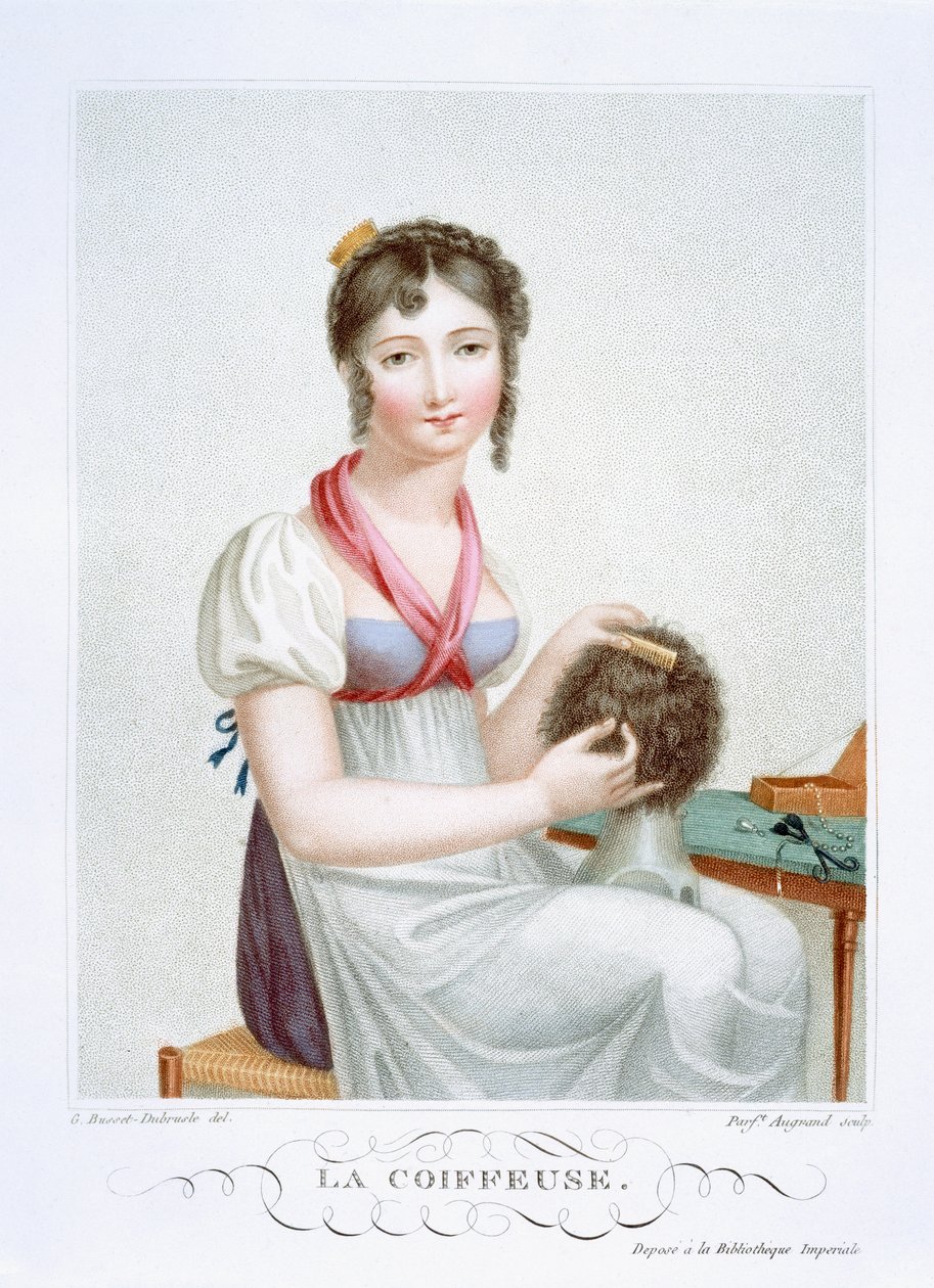 Kuaför, c.1816 by Madame G. Busset Dubruste