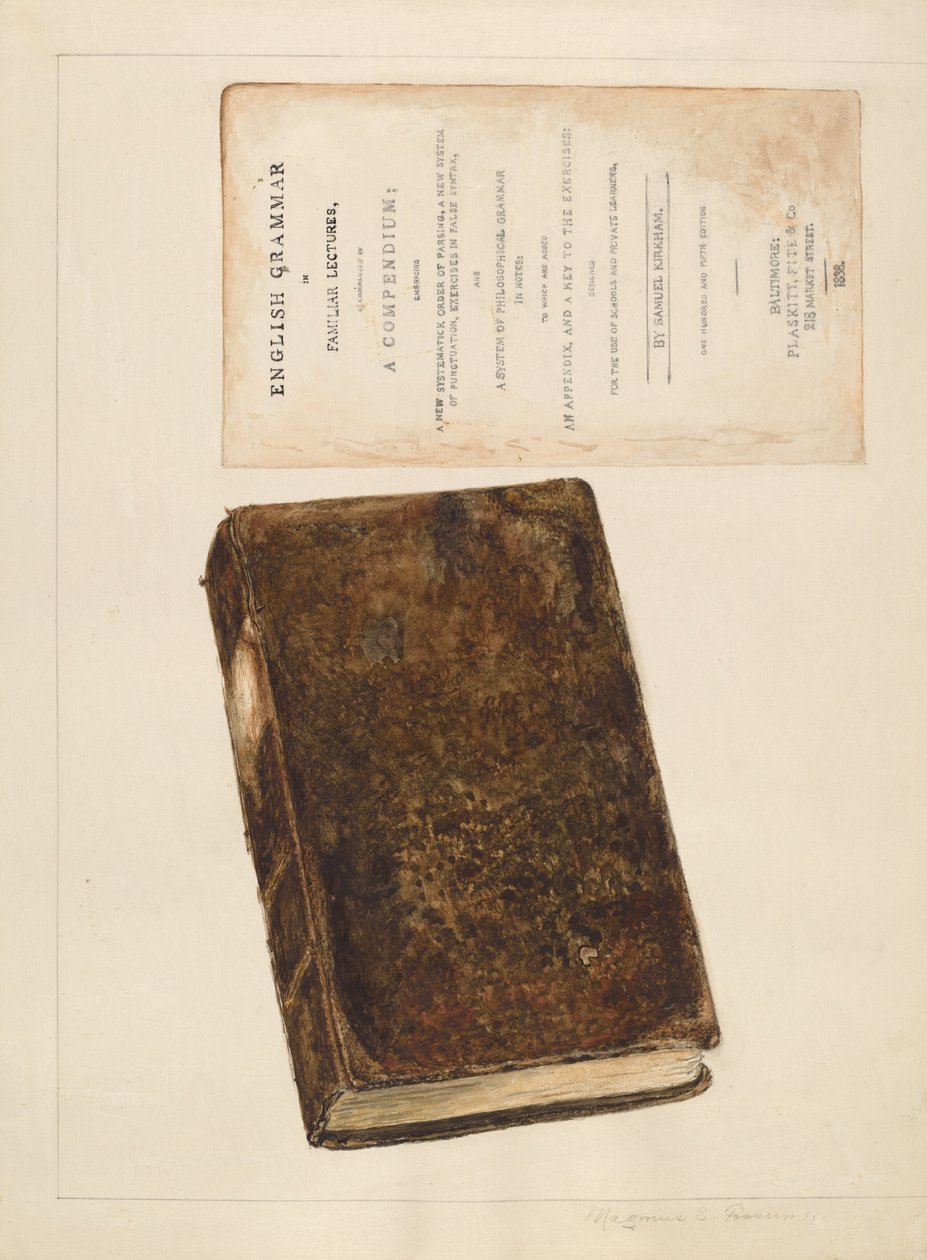 Kitap - İngilizce Dilbilgisi, c. 1936. by Magnus S. Fossum