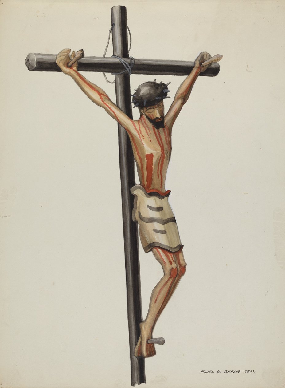 Bulto, Haç, c. 1937. by Majel G. Claflin