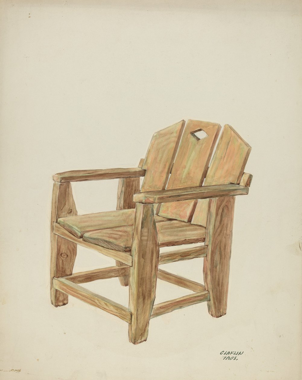 Sandalye, ç. 1938. by Majel G. Claflin