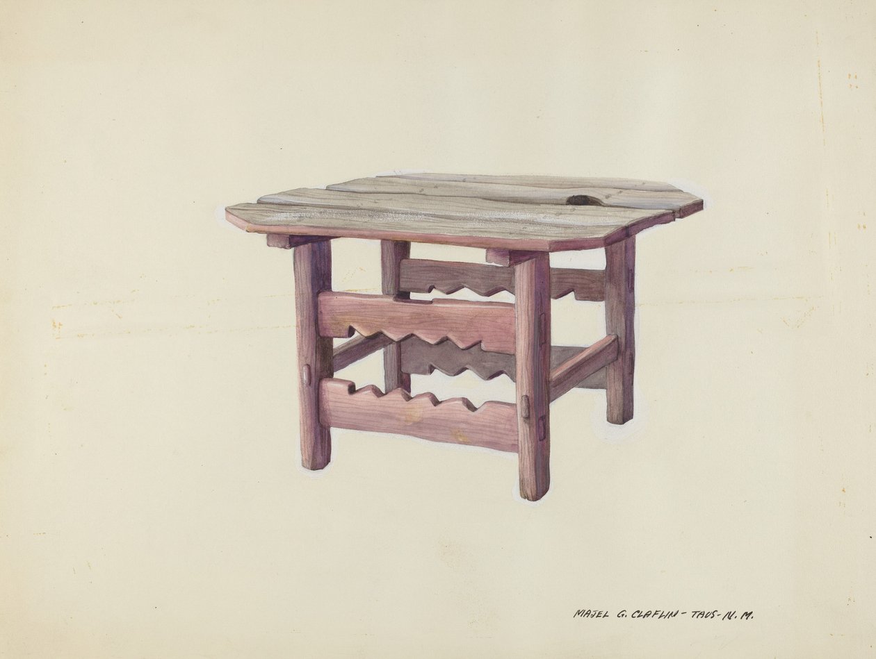 Küçük Masa, c. 1937. by Majel G. Claflin