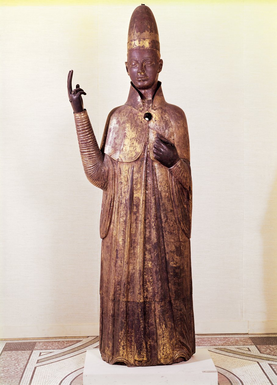 ಪೋಪ್ ಬೋನಿಫೇಸ್ VIII ಪ್ರತಿಮೆ (1235-1303) 1301 (ಕಂಚಿನ) ಟರ್ಕಿ by Manno di Bandino