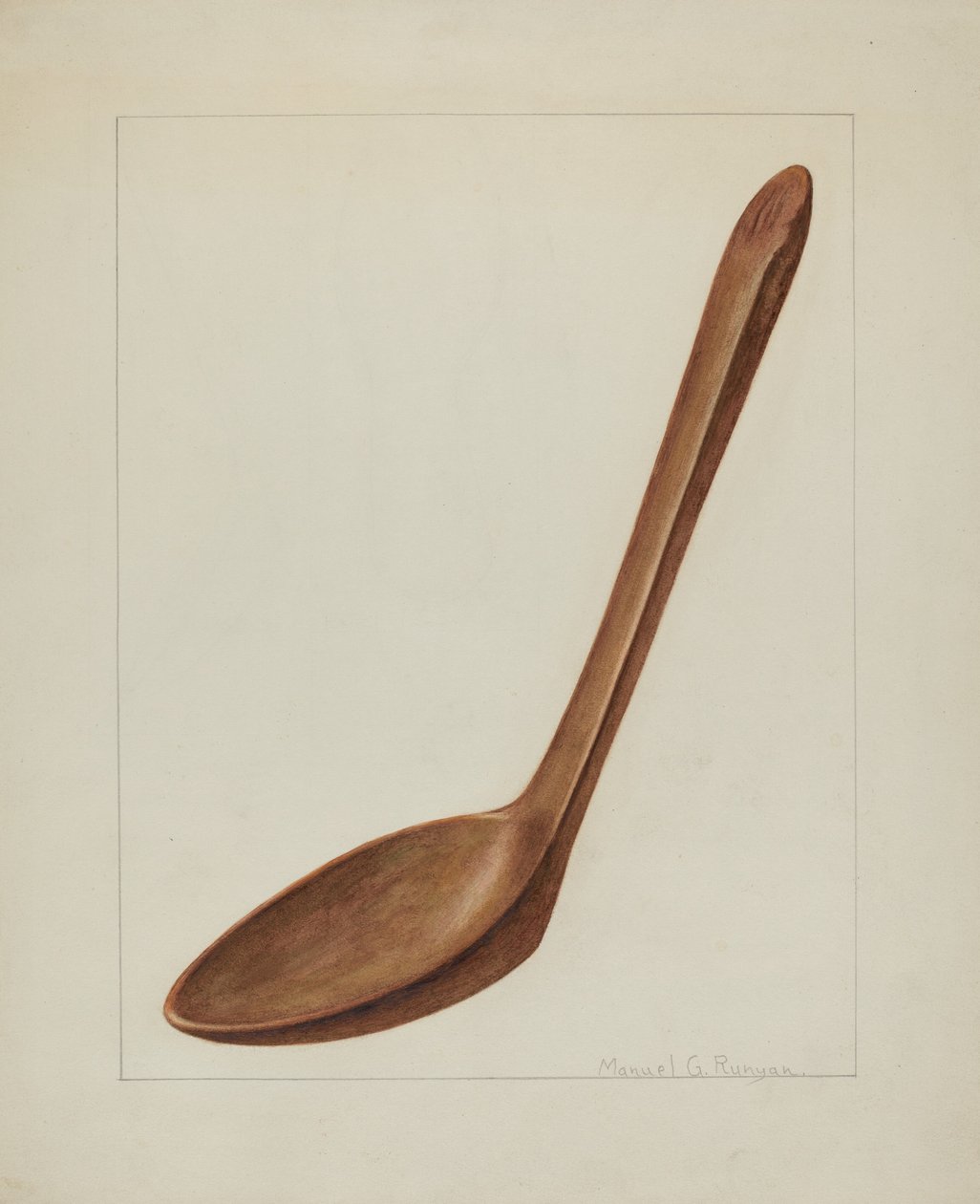 Ahşap Spatula, c. 1938. by Manuel G. Runyan