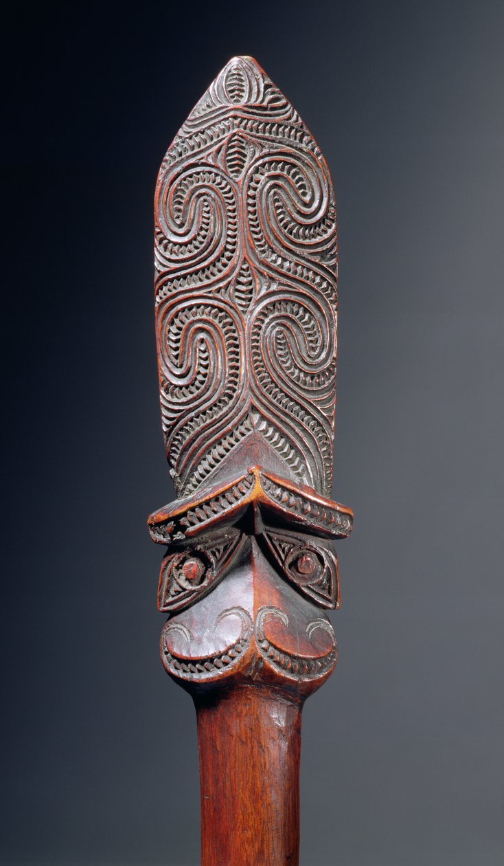 Taiaha Asası (ahşap) by Maori