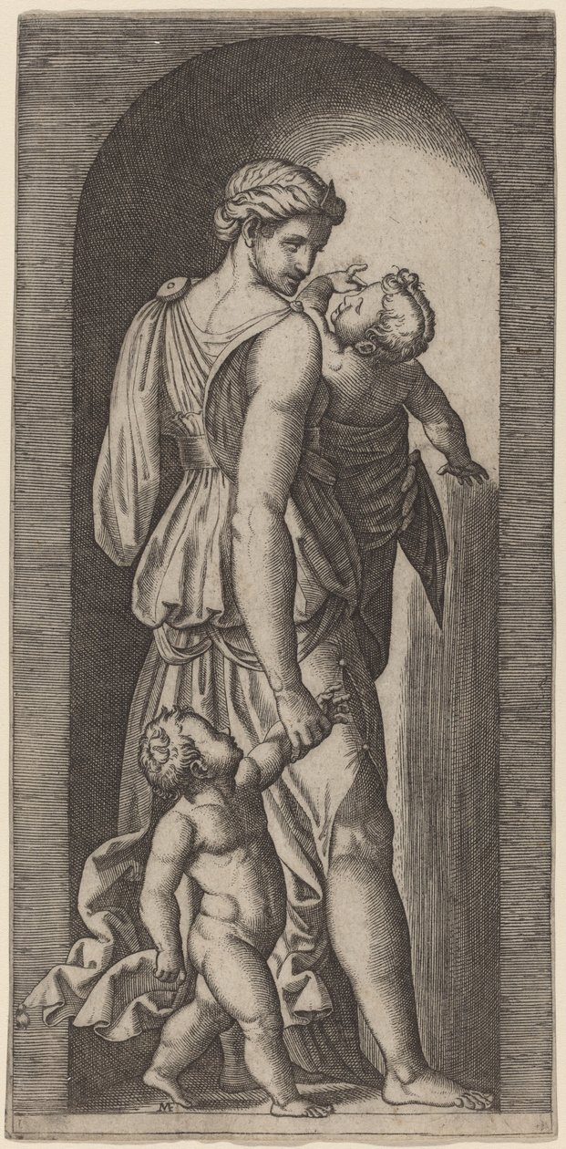 Hayır kurumu by Marcantonio Raimondi after Raphael