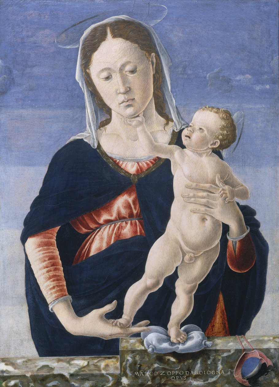 Madonna ve Çocuk, c.1467-8 (kavak panelde tempera) by Marco Zoppo