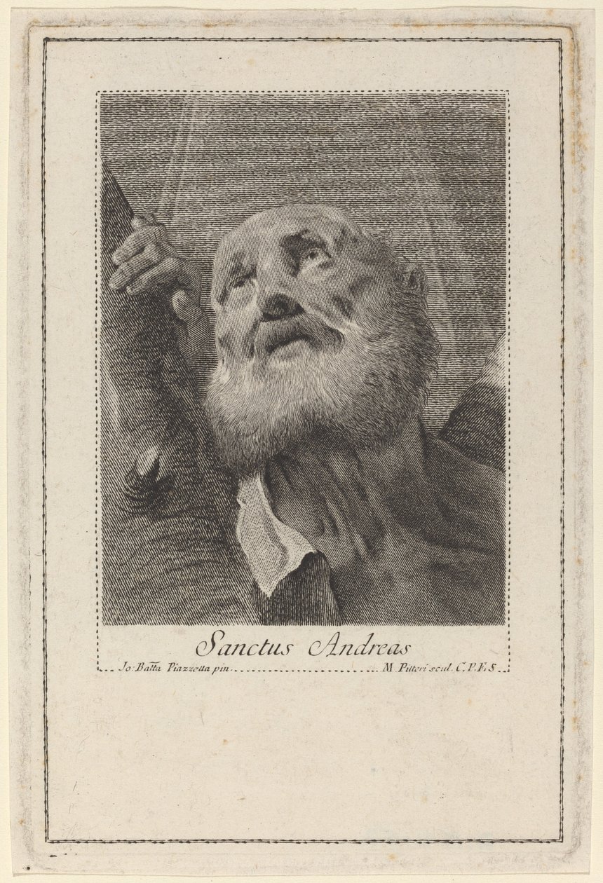 Aziz Andreas by Marco Alvise Pitteri after Giovanni Battista Piazzetta