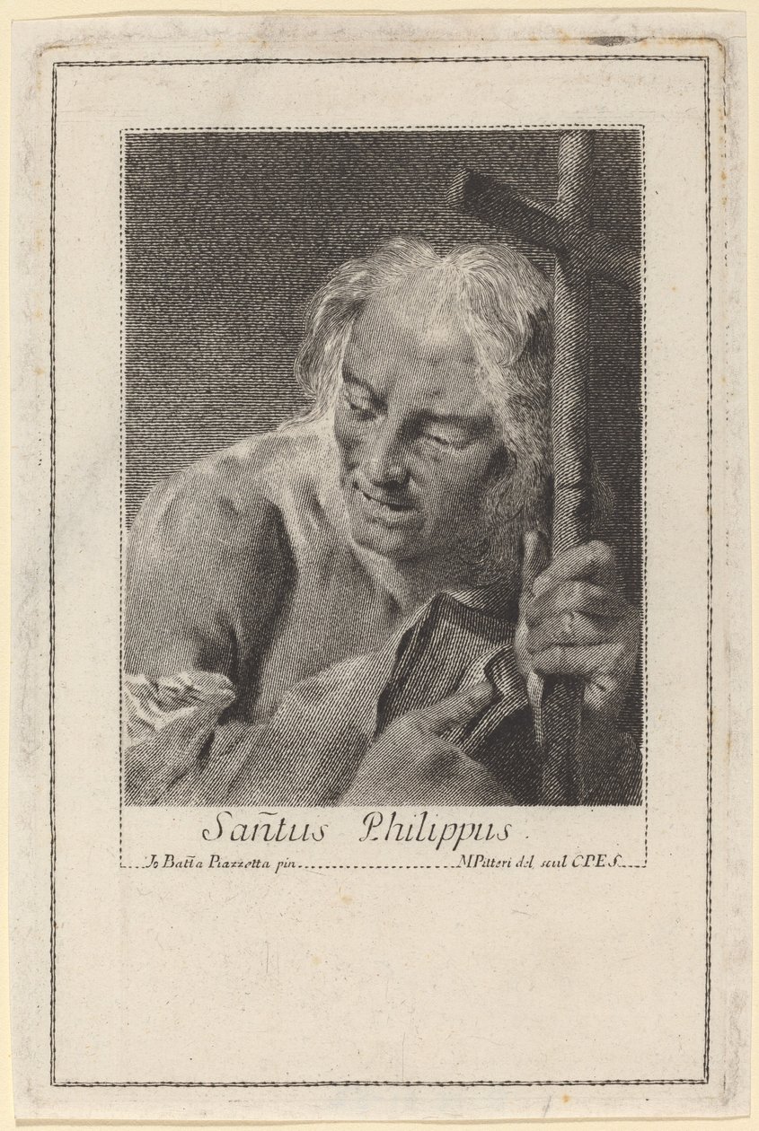 Aziz Filipus by Marco Alvise Pitteri after Giovanni Battista Piazzetta