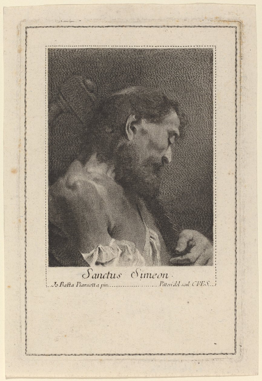 Aziz Simeon by Marco Alvise Pitteri after Giovanni Battista Piazzetta