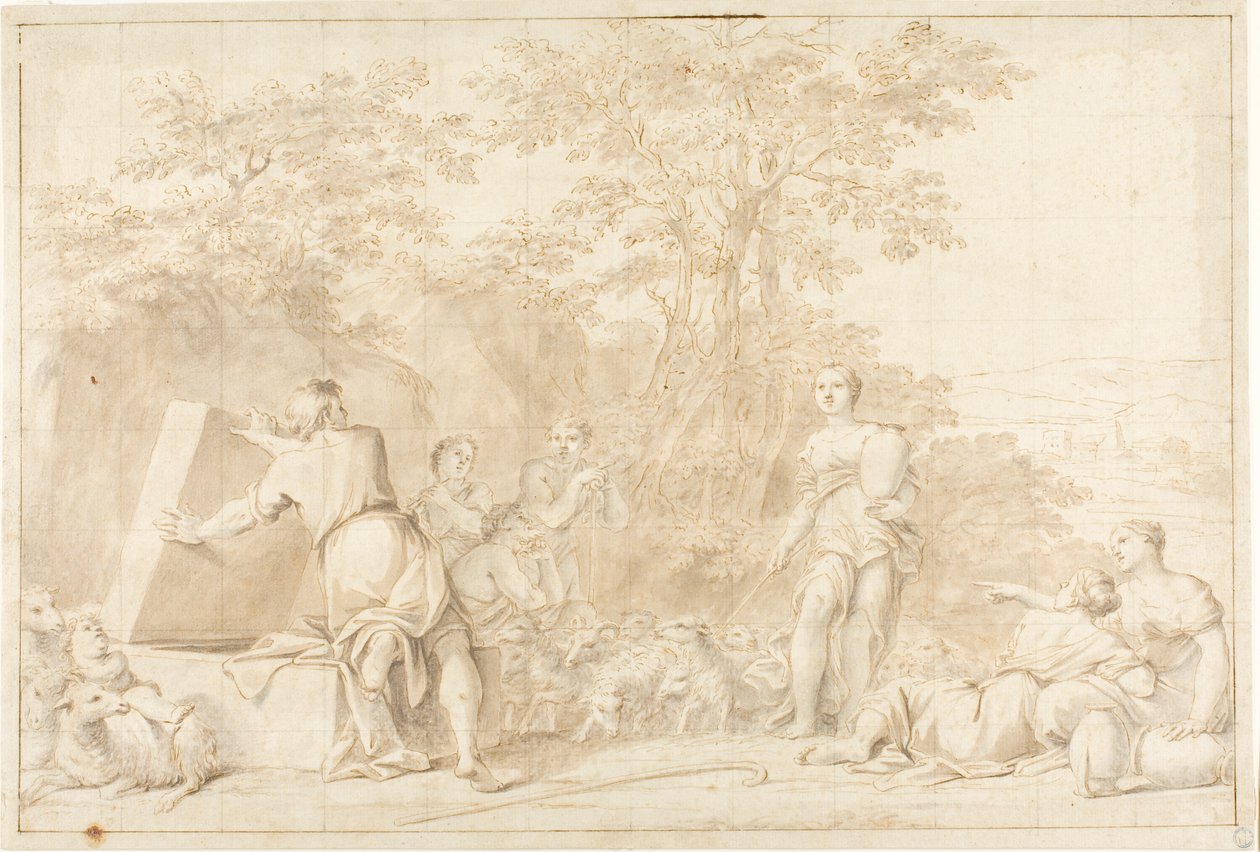 kuyuda Jacob ve Rachel by Marcantonio Franceschini