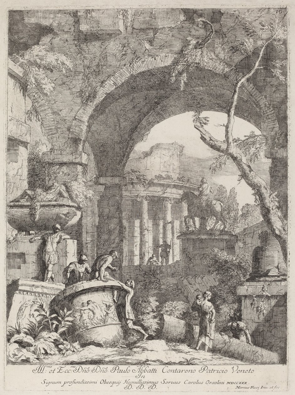 Capriccio: Harabeler by Marco Ricci