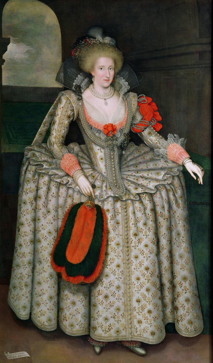 Danimarkalı Anne, c.1605-10 by Marcus Gheeraerts