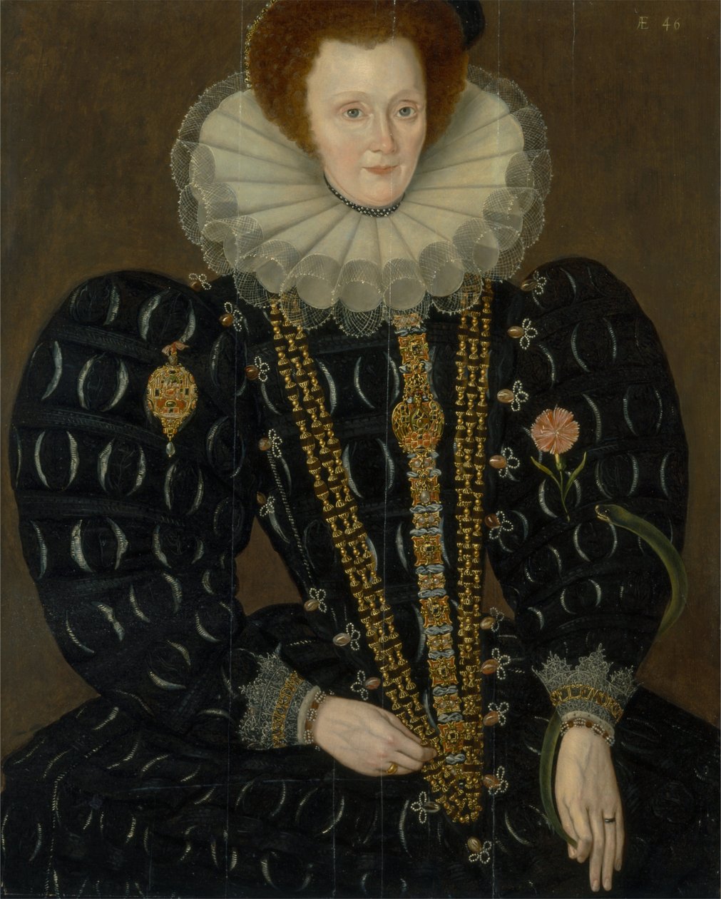 Lady Elizabeth Knightley Adında Bir Kadın by Marcus Garret Gheeraerts the Younger