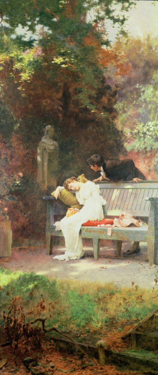 ಎ ಸ್ಟೋಲನ್ ಕಿಸ್, 1894 ಟರ್ಕ್ by Marcus Stone