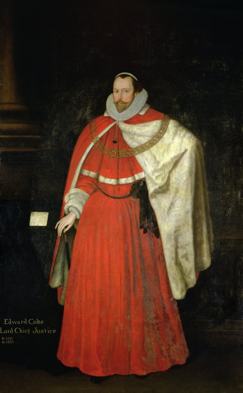 Edward Coke, Lord Başyargıç by Marcus Garret Gheeraerts the Younger