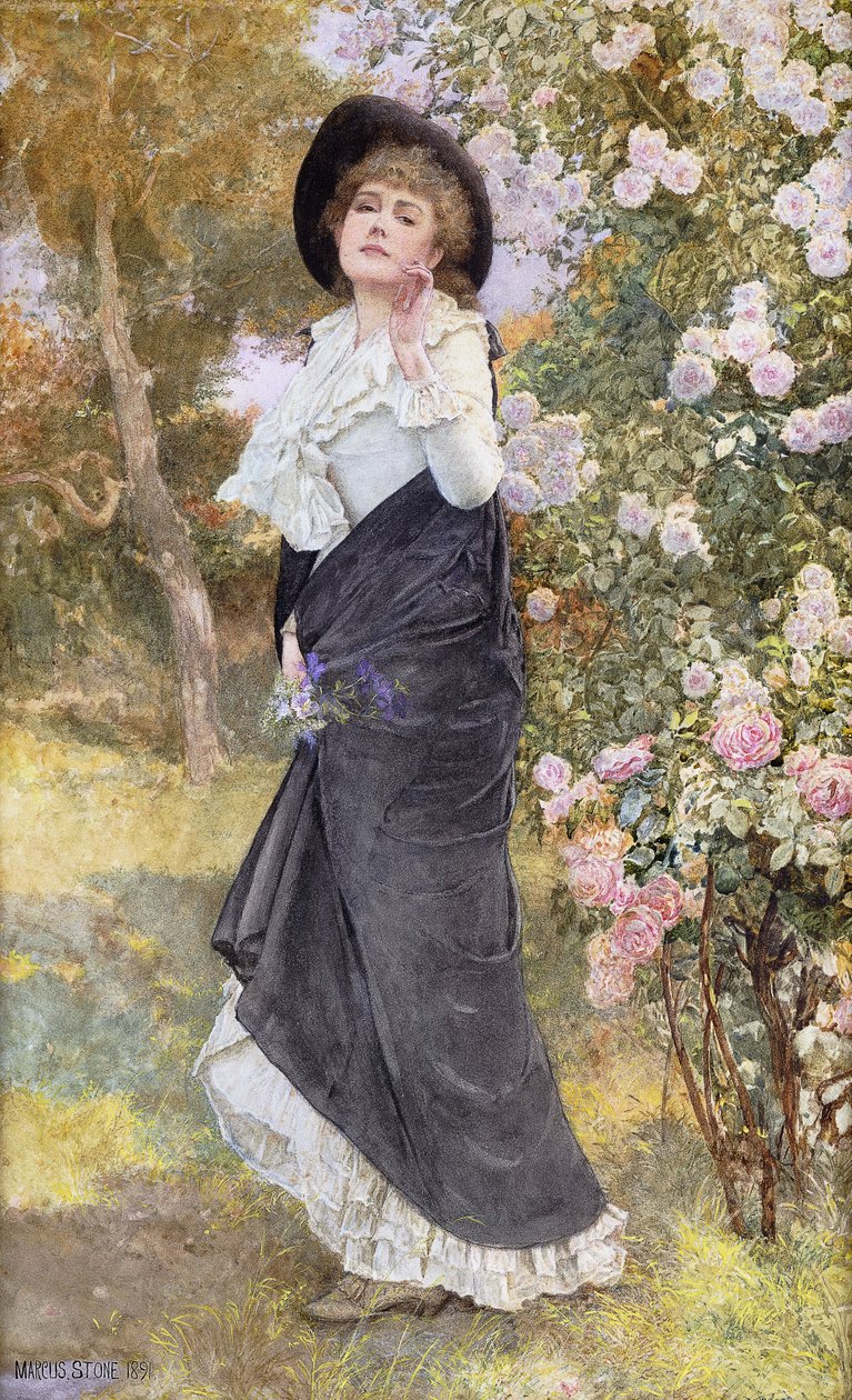 Gül Çiçeği Zamanı, 1891 by Marcus Stone