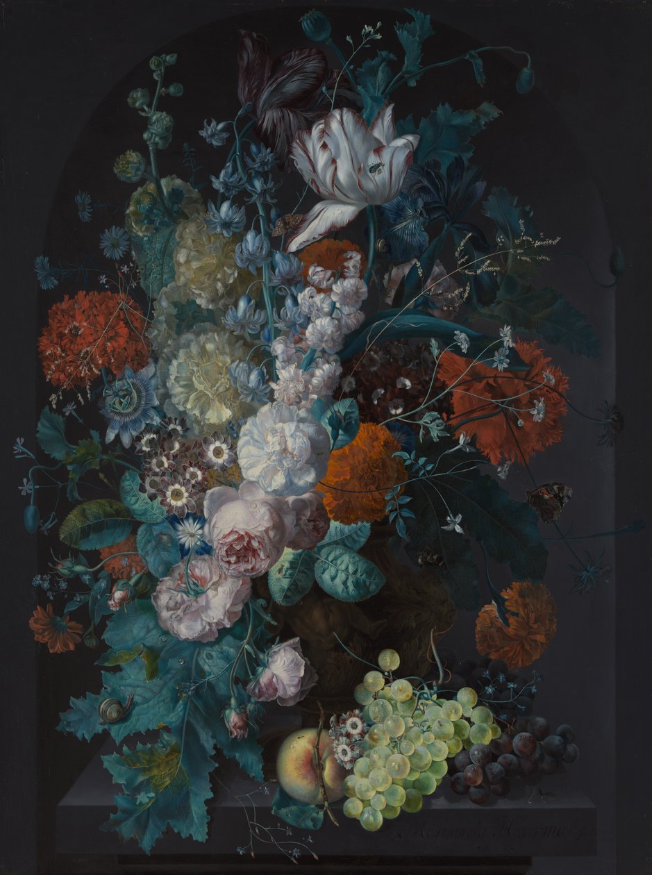 Çiçeklerden Bir Vazo, 1716. by Margareta Haverman