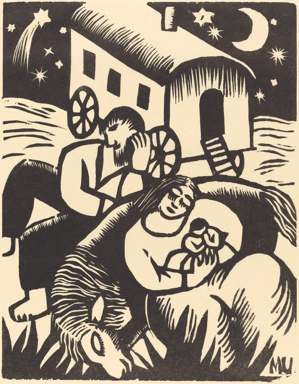 Dinlenen Çingeneler, 1918. by Maria Uhden