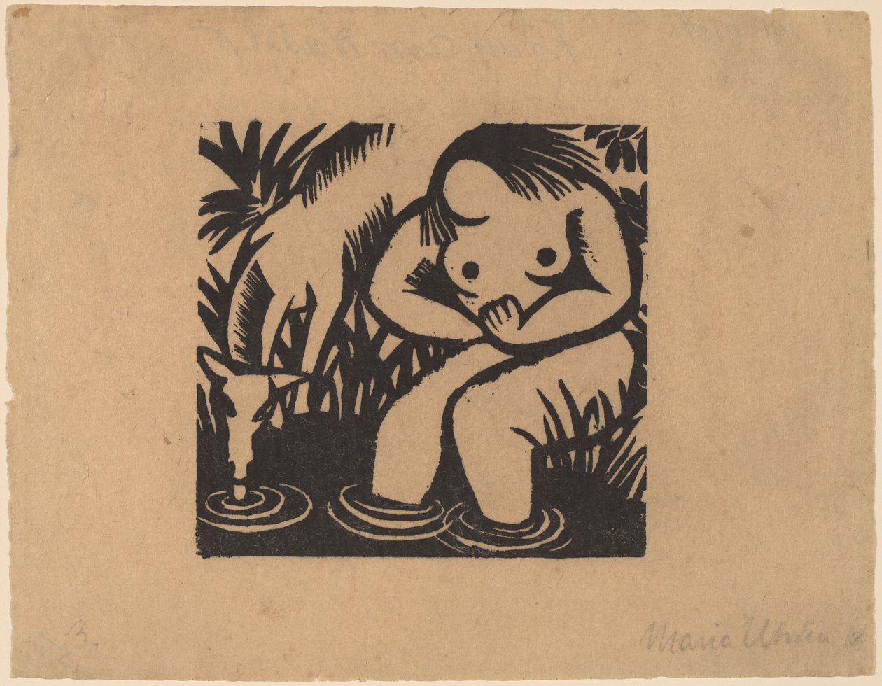 Sudaki Kadın, 1918. by Maria Uhden