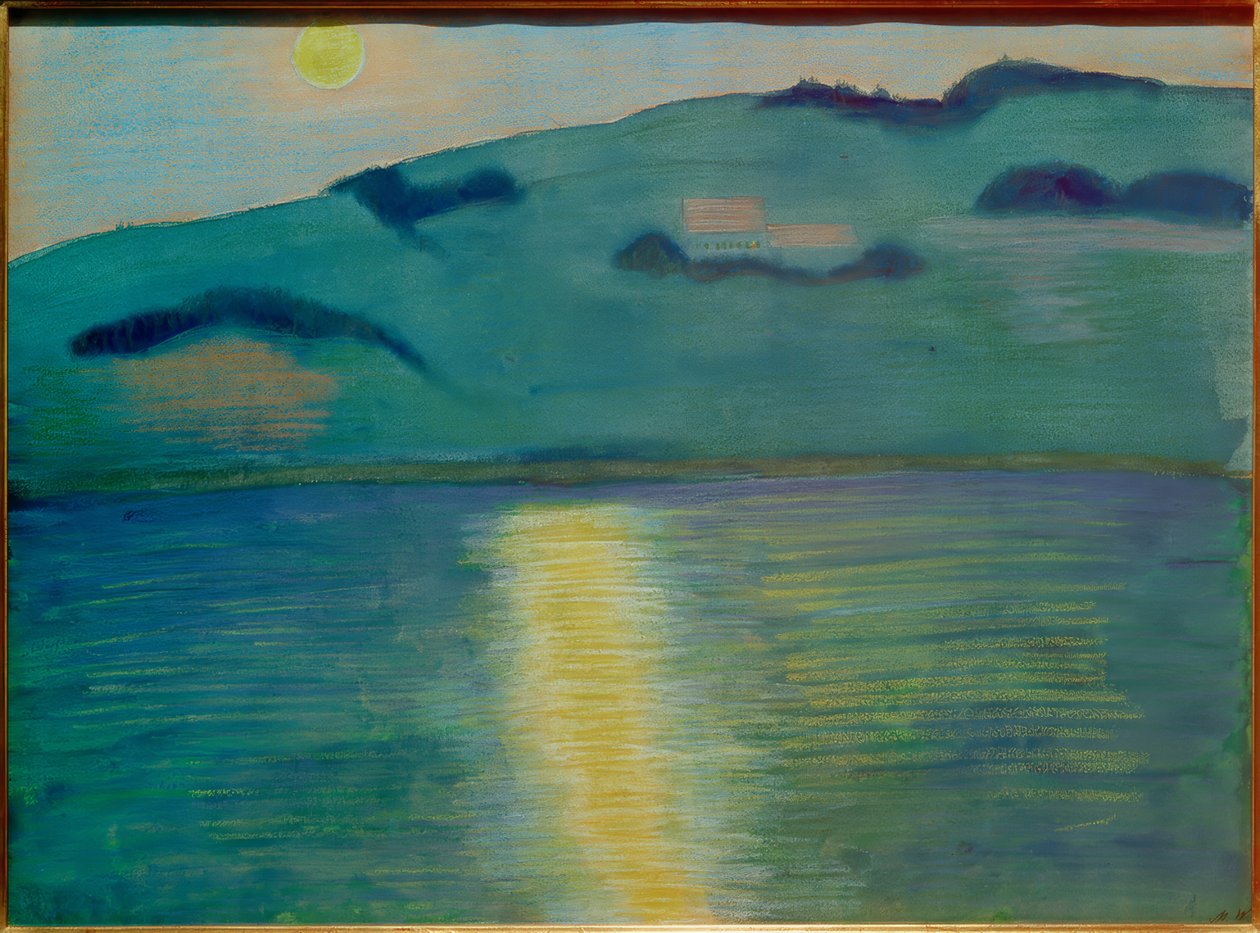 Ay ışığı manzarası by Marianne von Werefkin