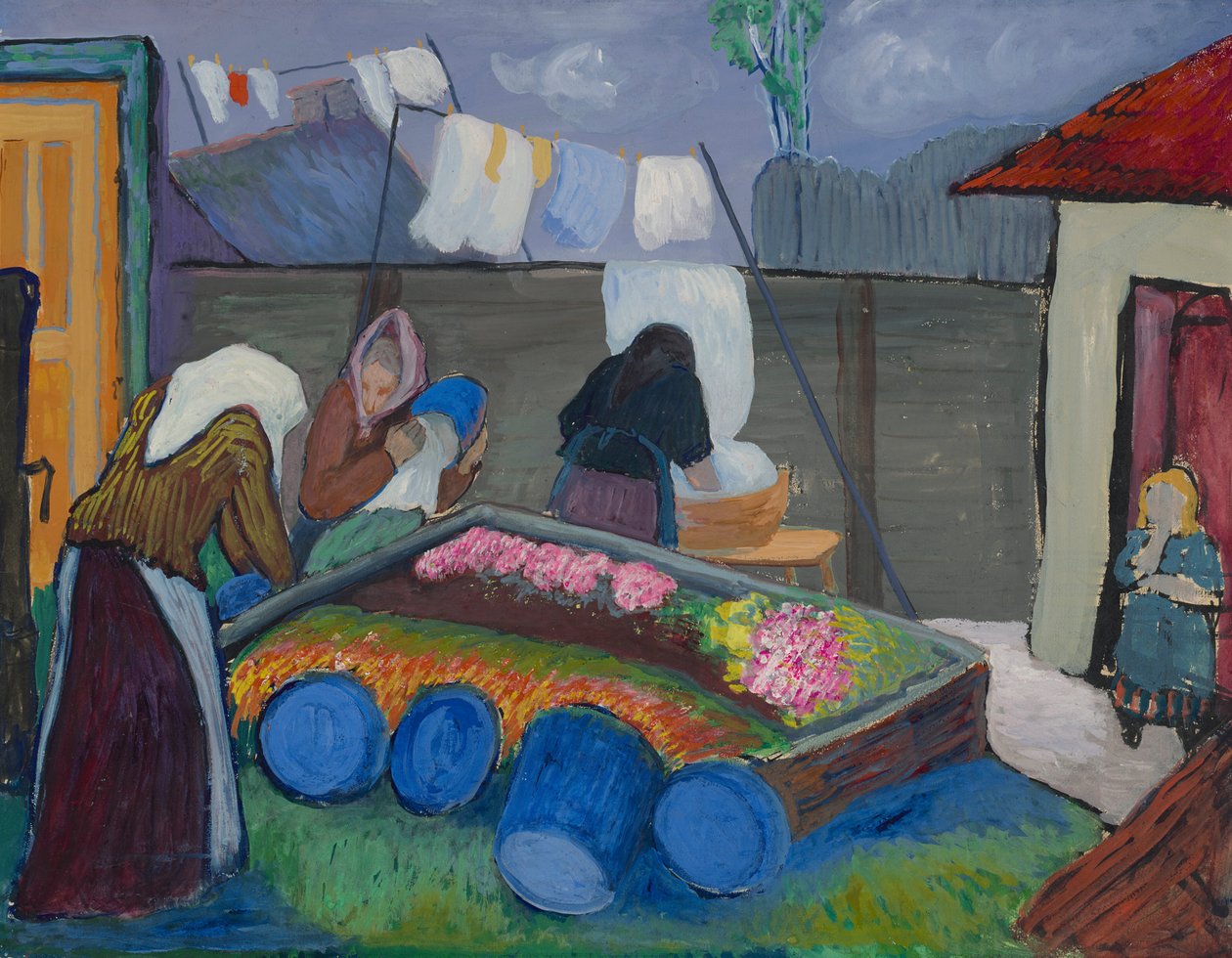Çamaşırhane kadınları by Marianne von Werefkin