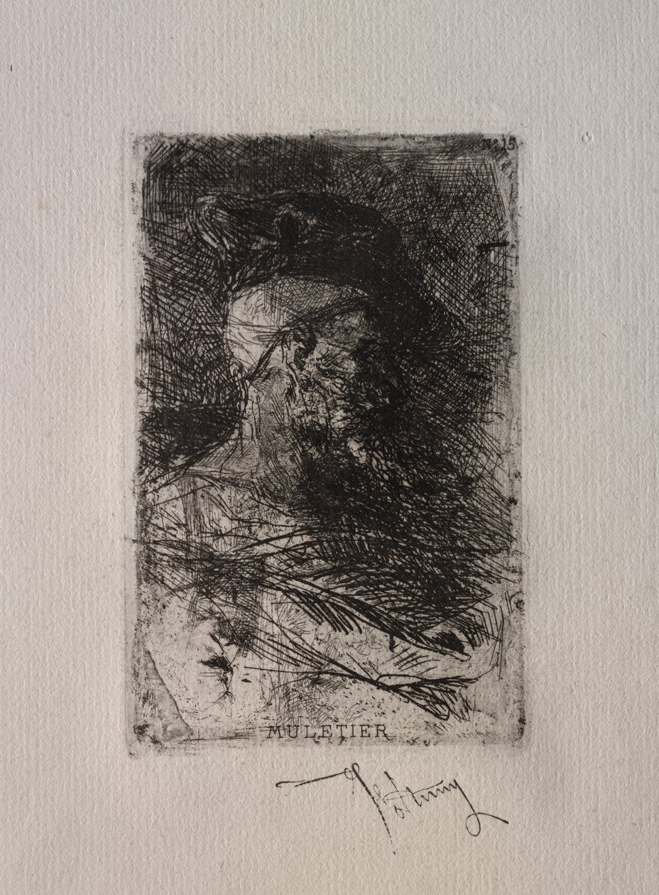 katır sürücüsü by Mariano Fortuny y Marsal