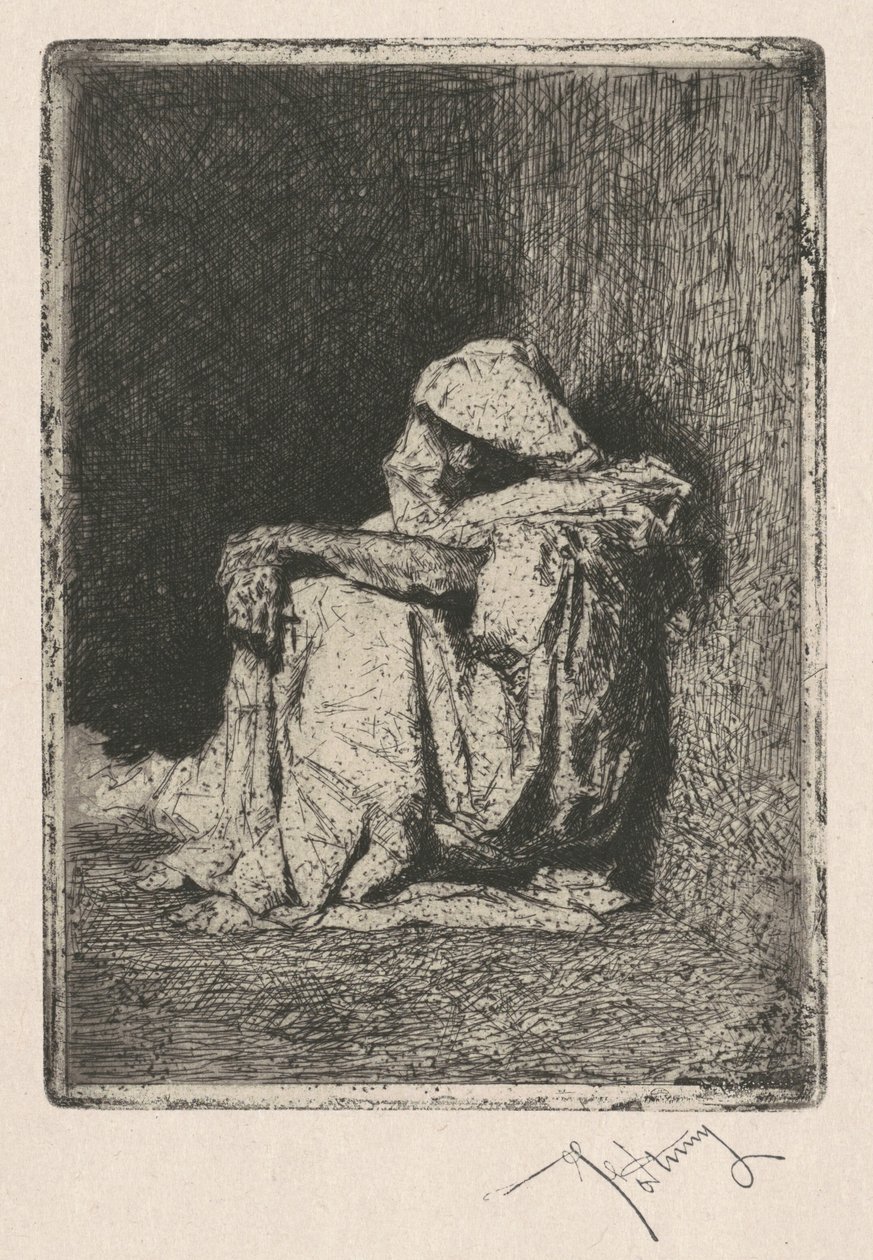 Arabe assis (Oturan Arap) by Marià Fortuny