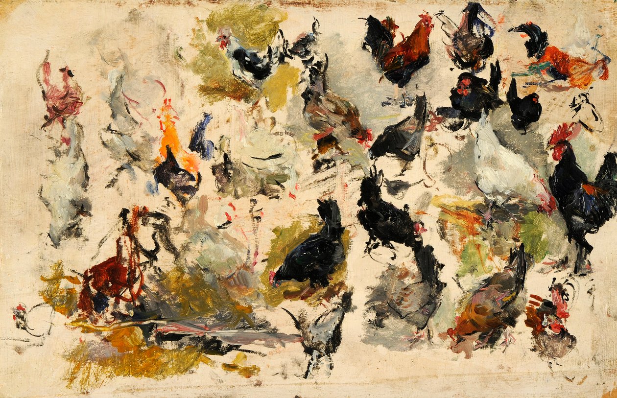 Horoz Çalışması, 1869. by Marià Fortuny