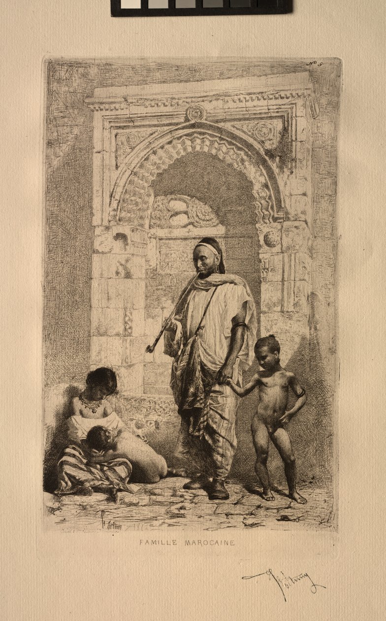 Faslı bir aile, 1862. by Mariano José María Bernardo Fortuny y Carbó