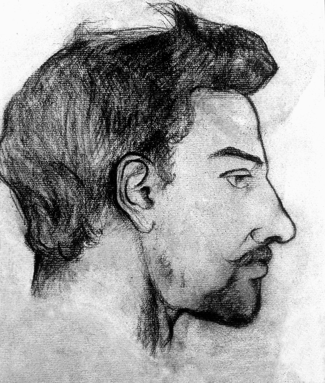 Maurice Utrillo, 1910 (kağıt üzerinde kömür) by Marie Clementine (Suzanne) Valadon