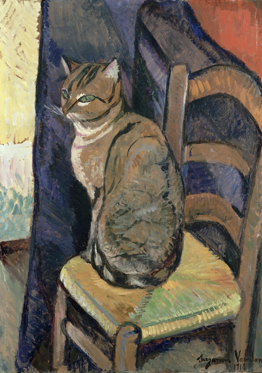 ಬೆಕ್ಕಿನ ಅಧ್ಯಯನ, 1918 ಟರ್ಕಿ by Marie Clementine (Suzanne) Valadon