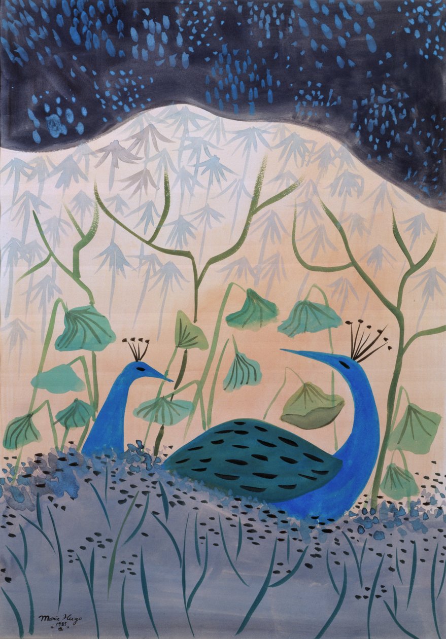 Altın ve Gümüş Tavus Kuşları, 1985 by Marie Hugo