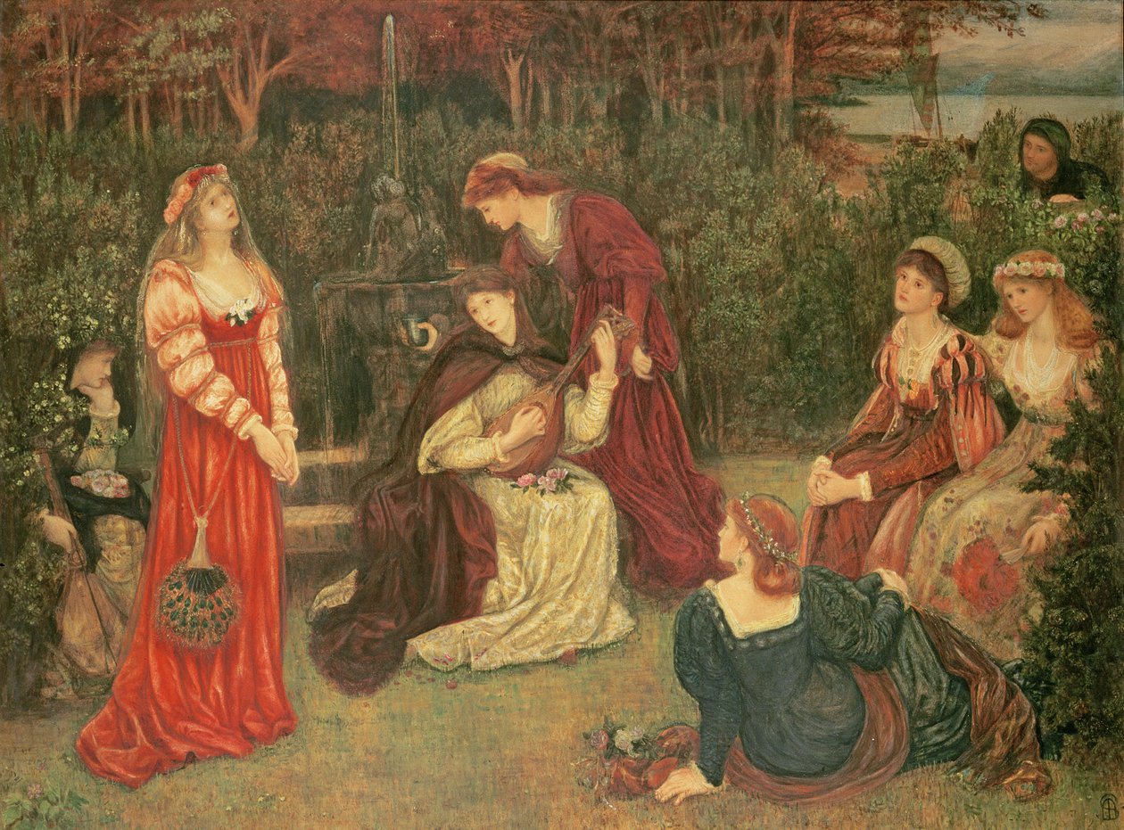 Fiammetta Şarkı Söylemesi, 1879 by Marie Spartali Stillman