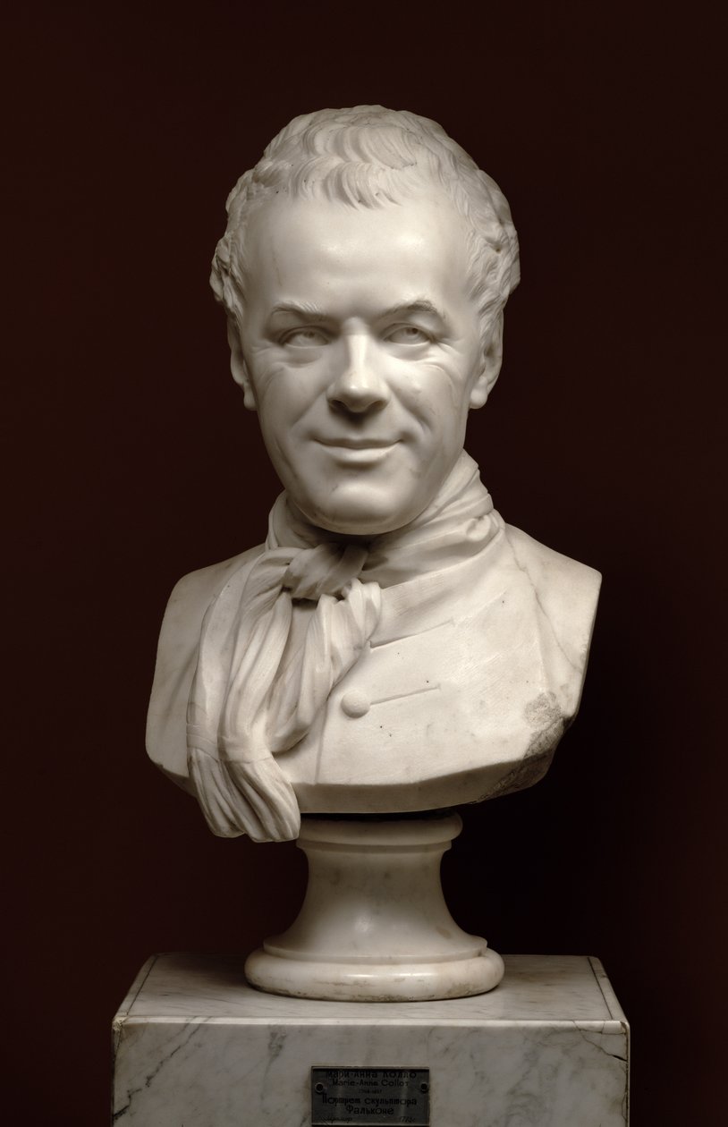Portre Büstü Etienne Maurice Falconet (1716-91), 1773 (mermer) by Marie Anne Collot