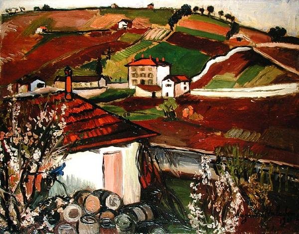 Kırsaldaki Evler by Marie Clementine Valadon