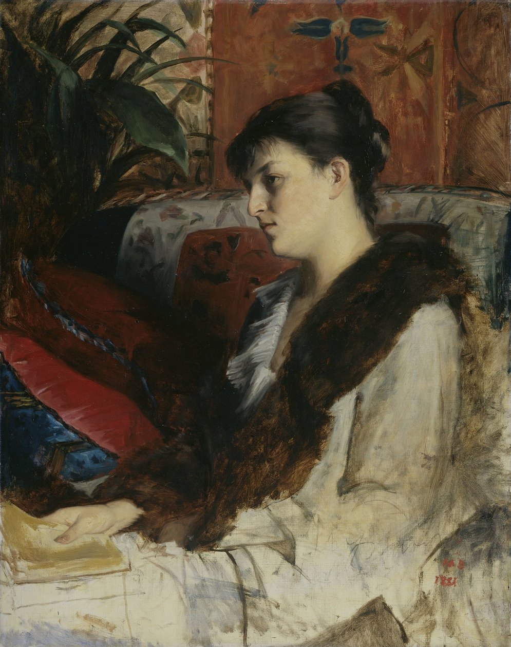 Sanatçının baldızı by Marie Constantine Bashkirtseff