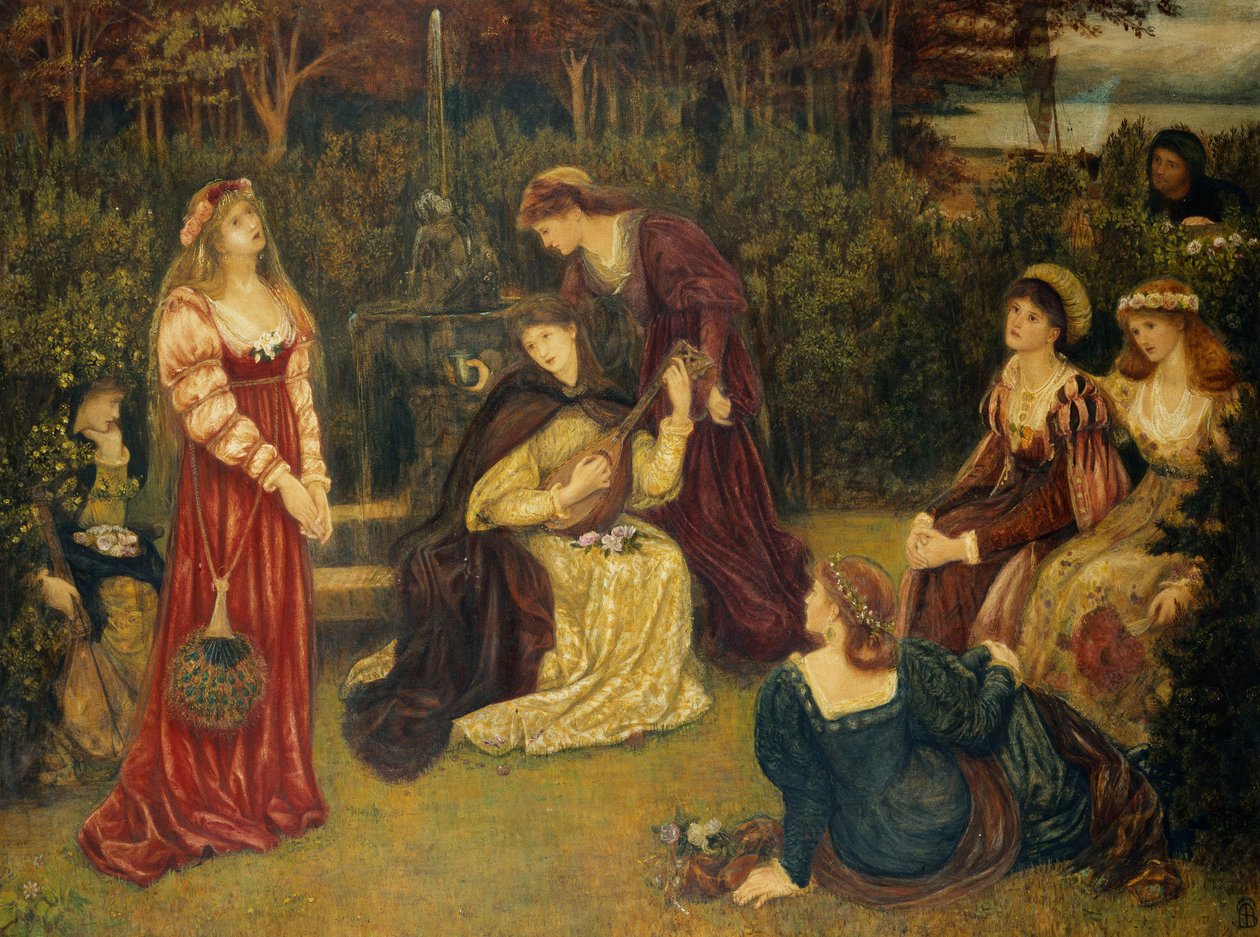 fiammetta şarkı by Marie Spartali Stillman