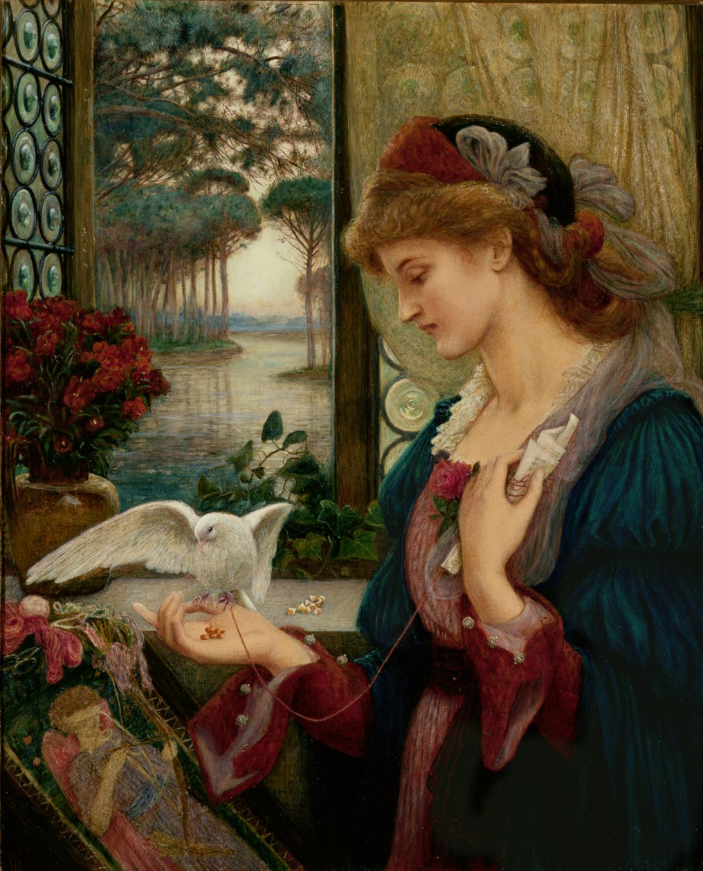 Aşkın Habercisi by Marie Spartali Stillman