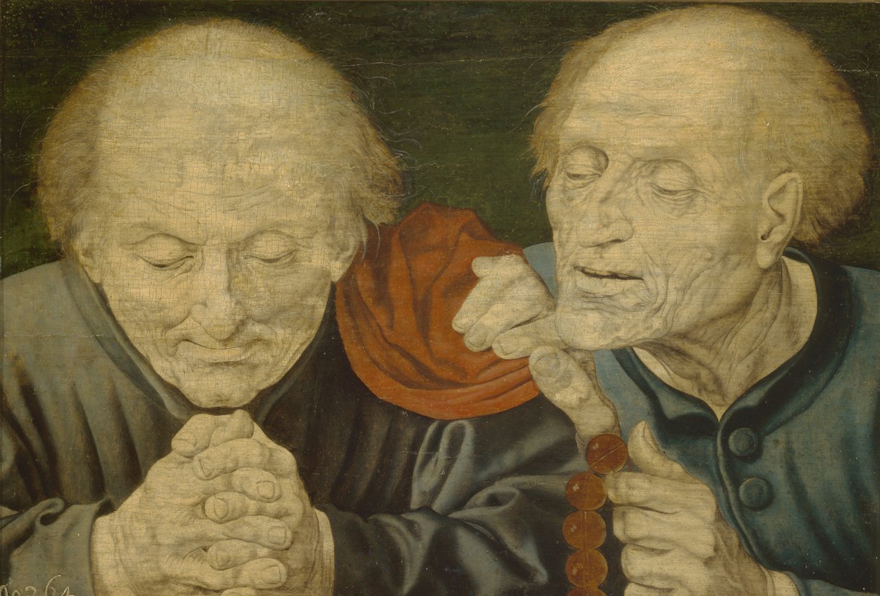 iki yaşlı adam by Marinus van Roejmerswaelen