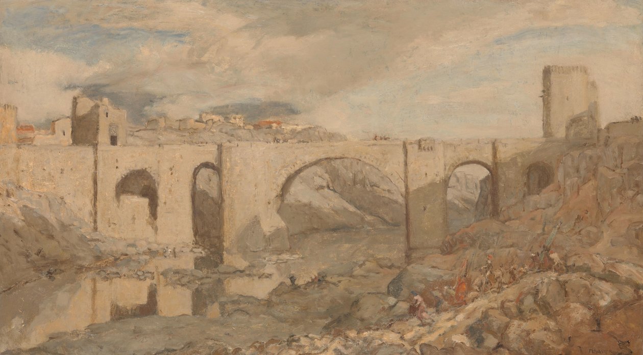 Toledo yakınlarındaki köprü by Marius Bauer