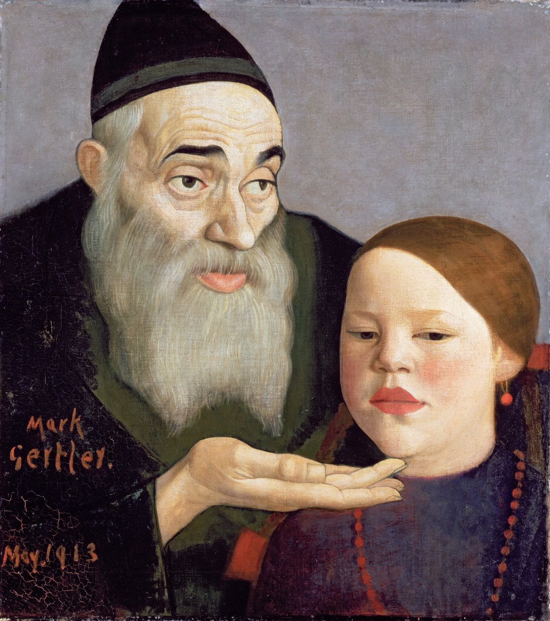 Haham ve Torunu, 1913 by Mark Gertler