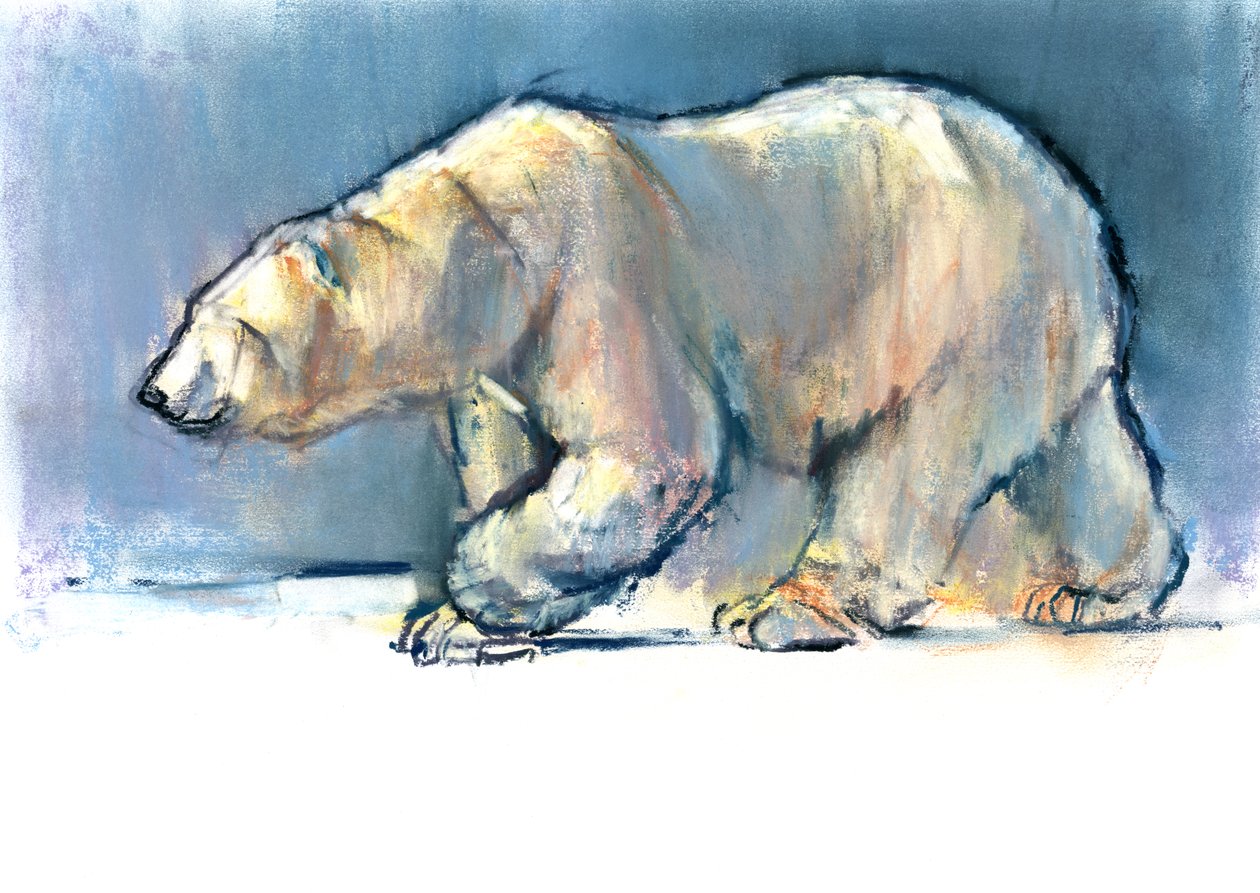Kırılma, 2016, (kağıt üzerine içerik ve pastel) by Mark Adlington