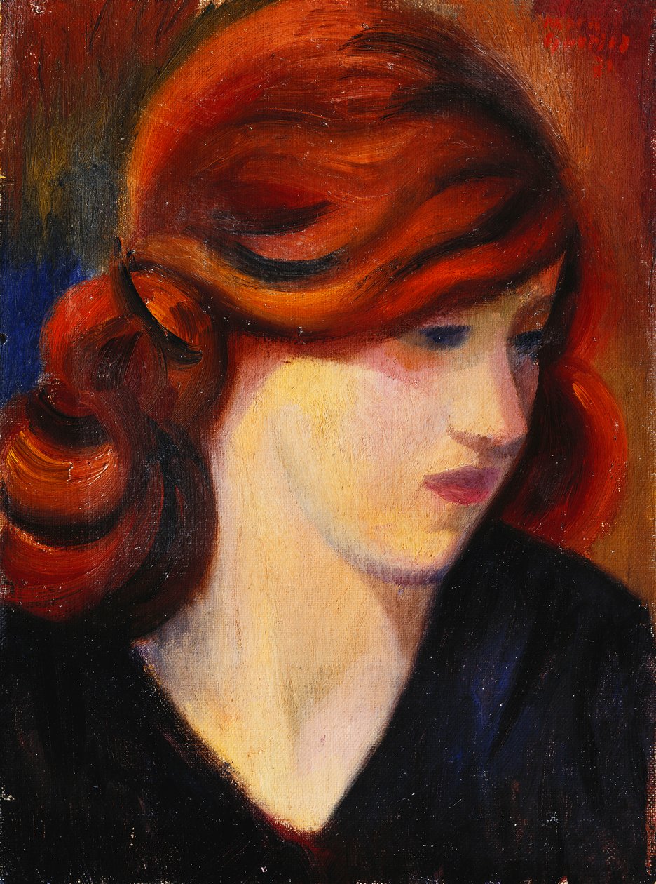genç bir kızın portresi by Mark Gertler