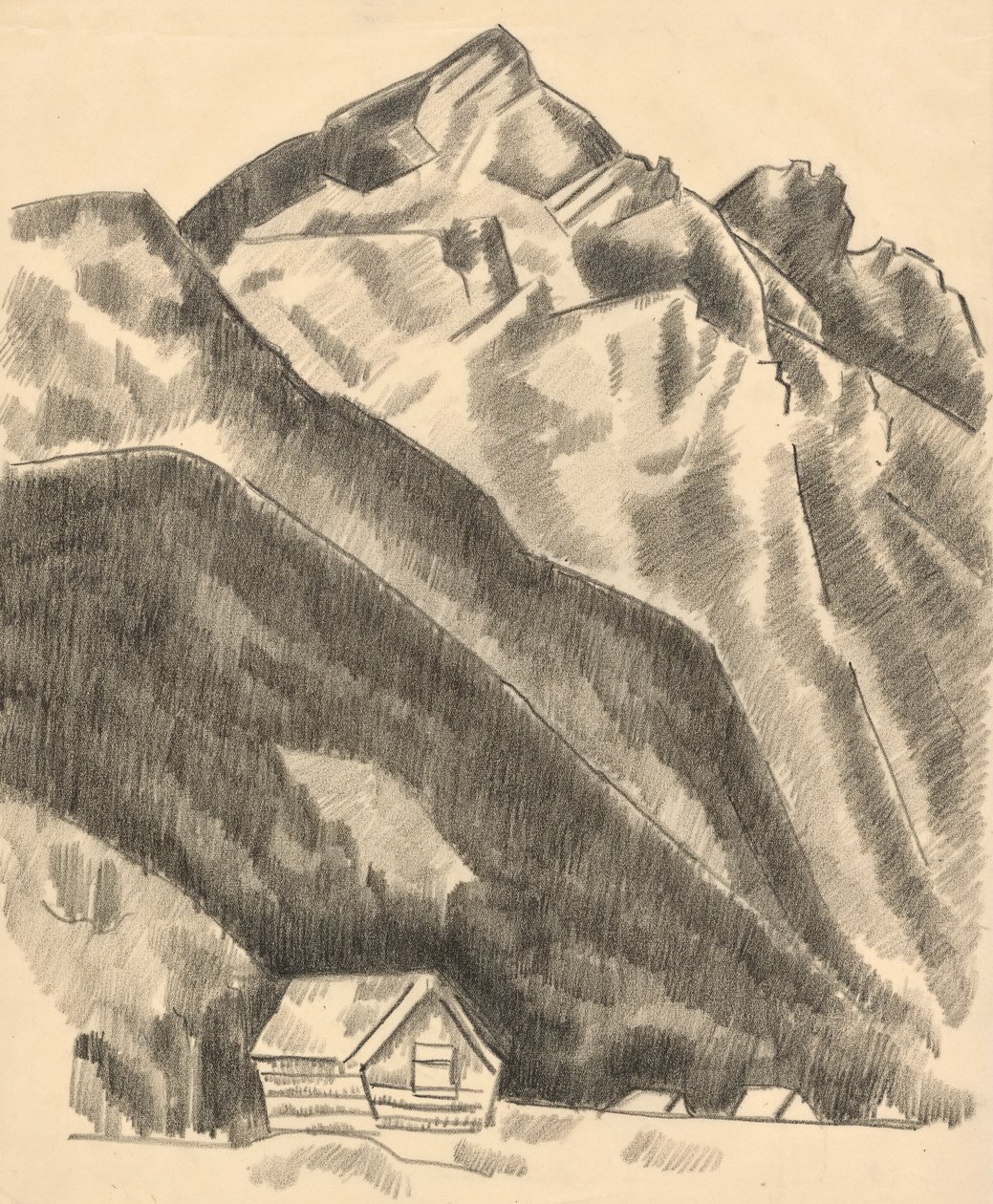 Dağ manzarası (Garmisch Partenkirchen) by Marsden Hartley